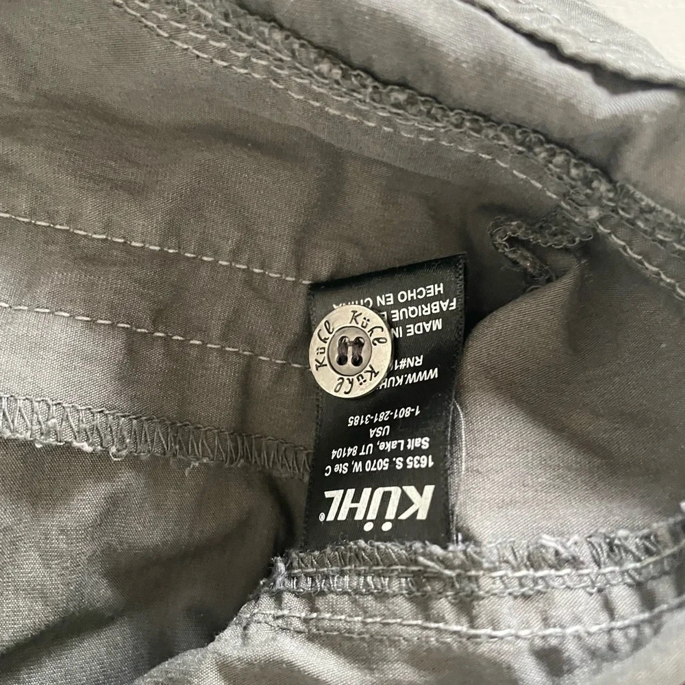 Kuhl Women's Green Convertible Roll-up Hiking or Trail Straight Leg Pants Size 8 - Picture 6 of 7